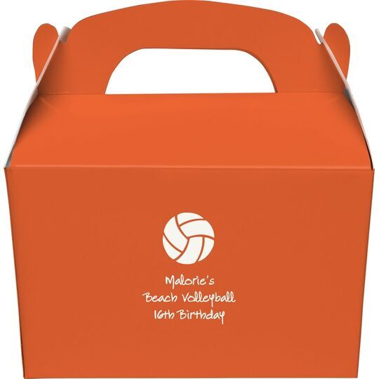 Volleyball Gable Favor Boxes